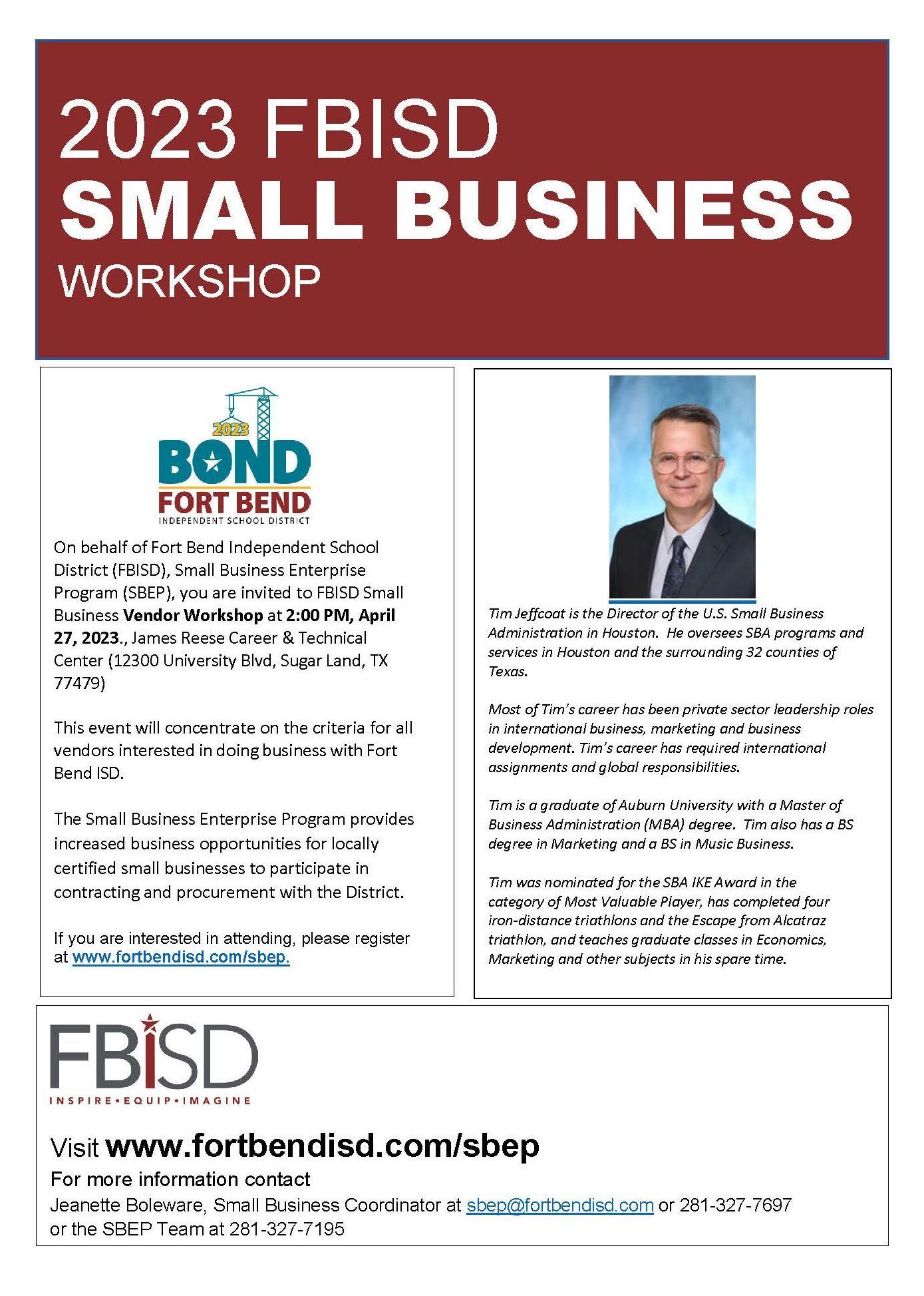 Fort Bend ISD's Small Business Workshop | Asian Chamber of Commerce