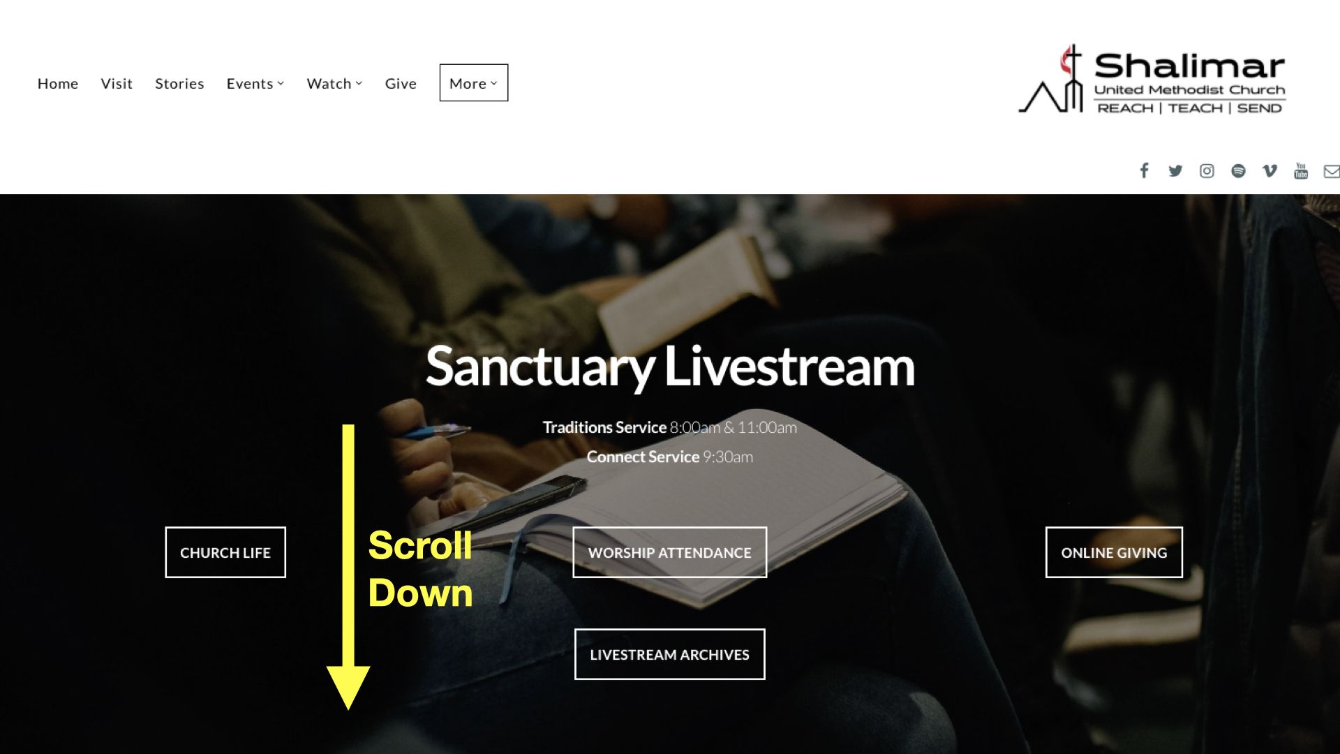 Setting Up Livestream Shalimar UMC