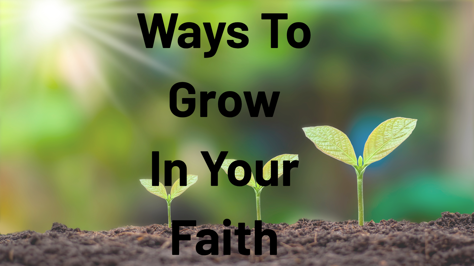 Ways To Grow In Your Faith | Oceanside and Carlsbad Church: New Song ...