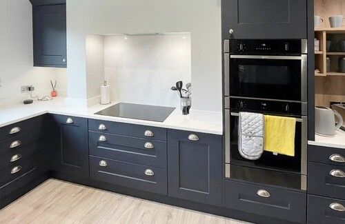 indigo blue kitchen
