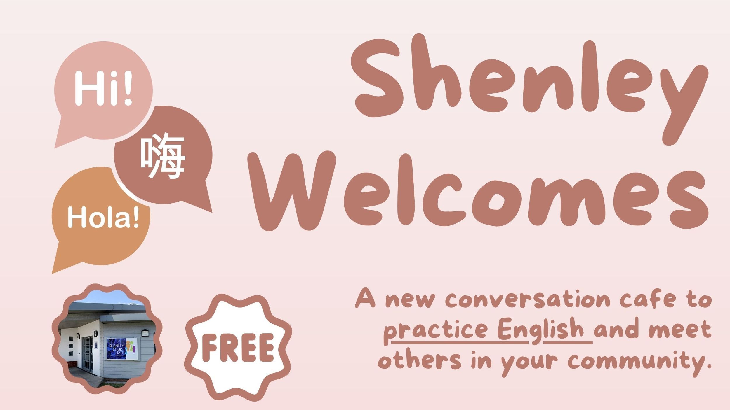 Shenley a new English conversation cafe