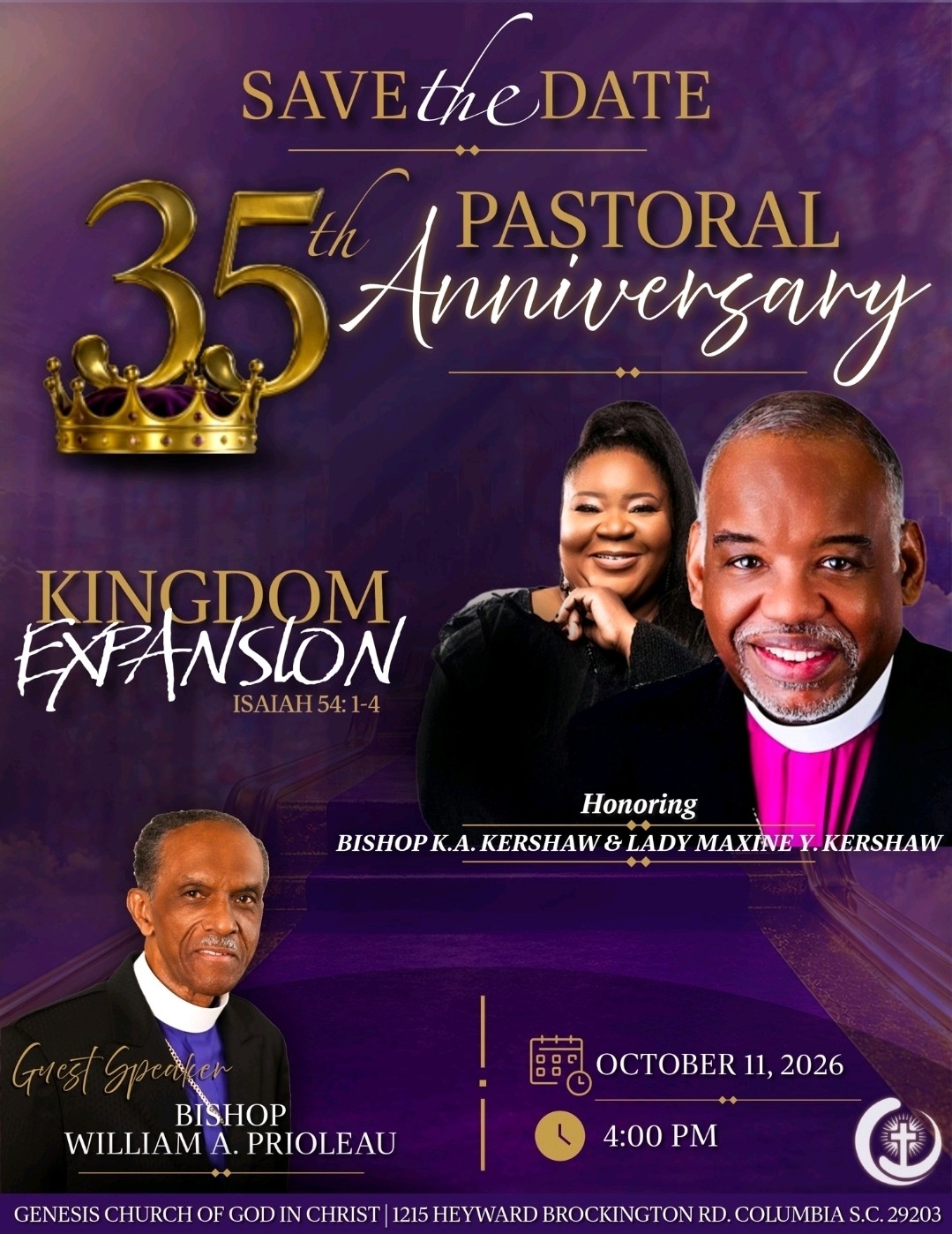 35th Pastoral Anniversary - Kingdom Expansion