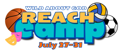 Image of the REACH Camp logo; 