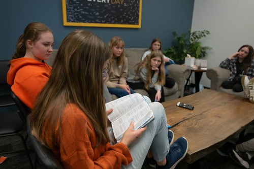 A group of Mosaic girl at Trinity Bible Church in Cedar Falls Iowa