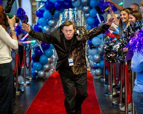 boy with crown down syndrome happy boy Tim Tebow foundation night to shine