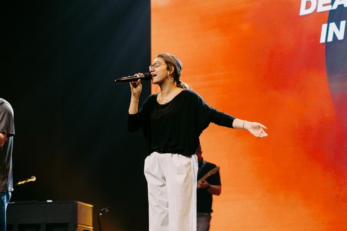 modern worship contemporary worship worship team females asian white multi cultural non-denominational asian worship leader