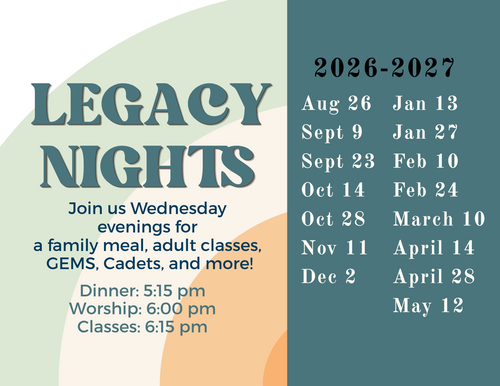 Legacy Nights Graphic Spring '26