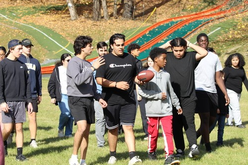 Victory Youth students playing sports