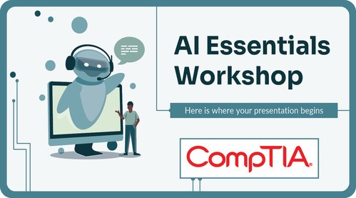 AI icons and CompTIA logo