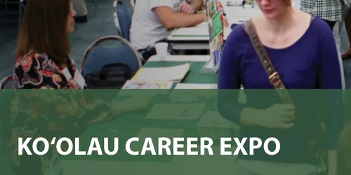 people at a job fair