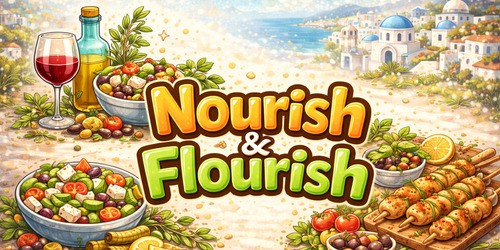 nourish and flourish with mediterranean food and wine