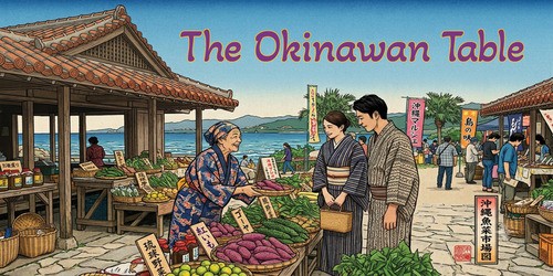 okinawan people at an open market