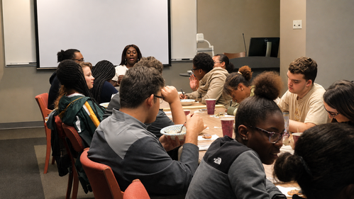 Central Young Adults at a Bible study, Central Triad Church