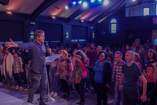 Sunday worship at Capstone
