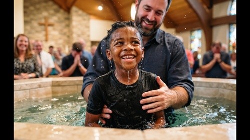Placeholder for a North Central Church baptism photograph