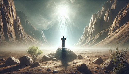 What does God look like when he spoke to Moses