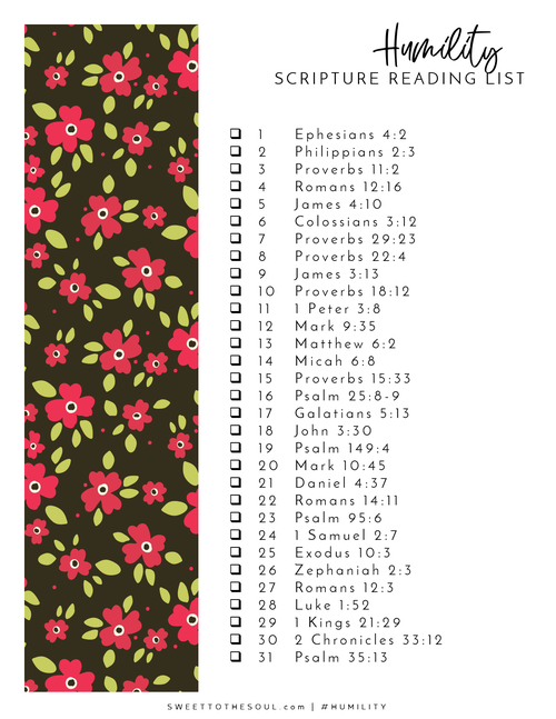 Sweet To The Soul Ministries - Scripture Reading Lists