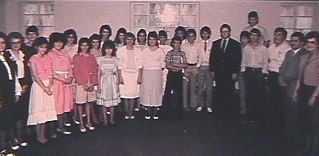 church members, new pleasant baptist church, old photo, 1970's church, church in Cherokee county, state line church plant,