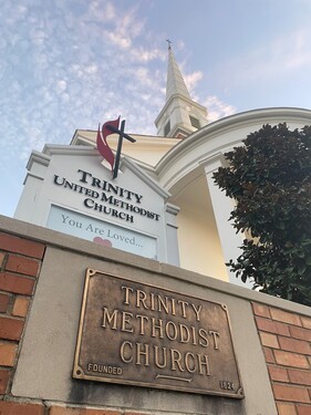 Trinity United Methodist Church Marquee: You Are Loved