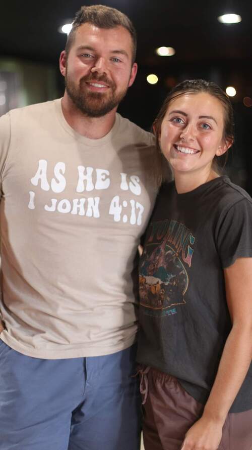 Pastors Ben & Amanda Harris, student pastors at Watts Bar Community Church