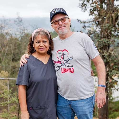Ana and Steve McDaniel, two of our Christian missionaries posing for a photo in Guatemala. 