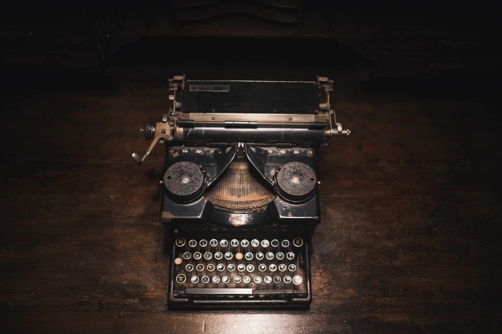 A vintage typewriter