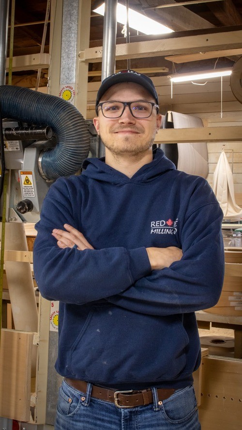 Andrew Jenks Project manager in workshop