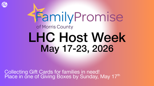 LHC Family Promise host week image showing we raised over $300 in groceries and gift cards