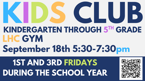 Kids Club End of Year Party on Friday, June 12th