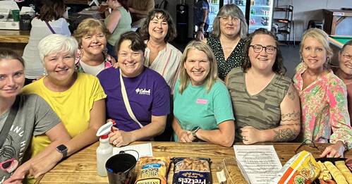 group of embark members at outreach event