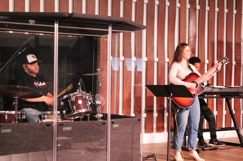 worship team on stage