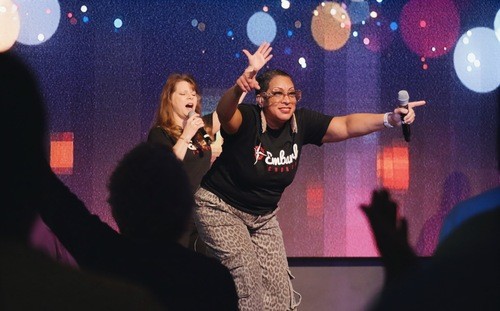 worship team on stage