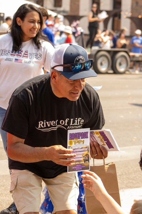 Alamosa River of Life Back Pack Blessing