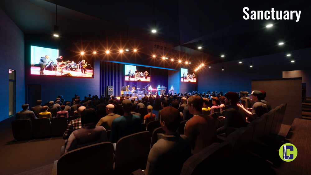 Rendering of the new sanctuary