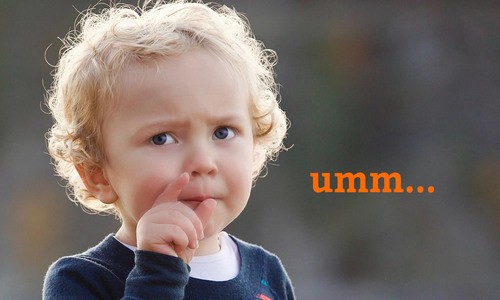 cute kid with a questioning look