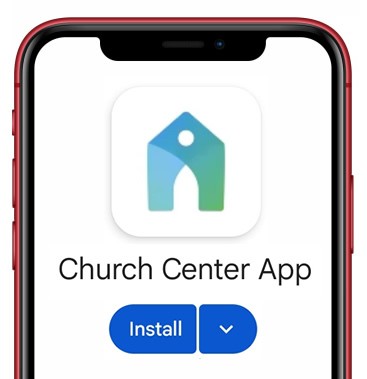 phone w Church Center app logo