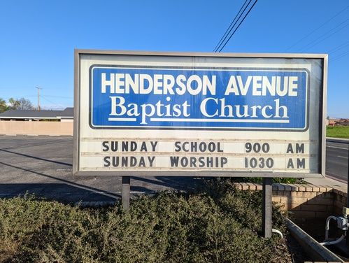 Contact Henderson Avenue Bible Church and service times