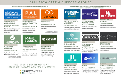 Spring 2024 Care & Support Groups