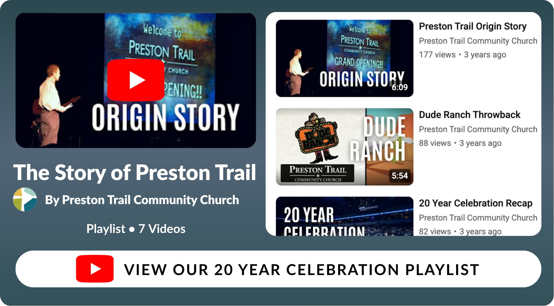 Watch our YouTube playlist