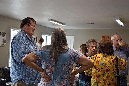 Attendees building relationships through community on Sunday morning