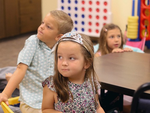Young toddler at University Heights Baptist Church Children's Ministry in Stillwater, Oklahoma