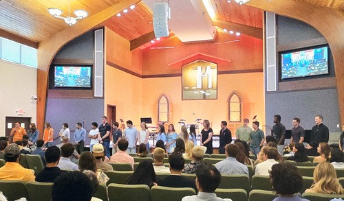 Fundraiser graphic for the UHBC Belize Mission Trip at University Heights Baptist Church in Stillwater, Oklahoma