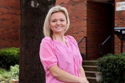 Headshot of administrative assistant smiling at UHBC in Stillwater, Oklahoma