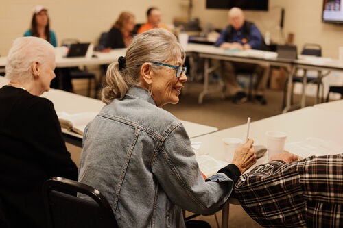 UHBC adult member at an outdoor event at University Heights Baptist Church in Stillwater, Oklahoma