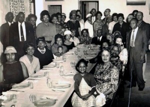 Photo of members from early years at church