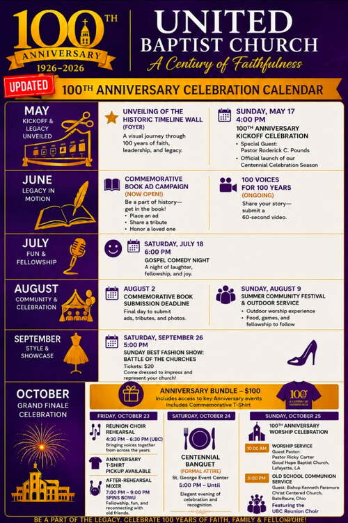100 Anniversary Calendar