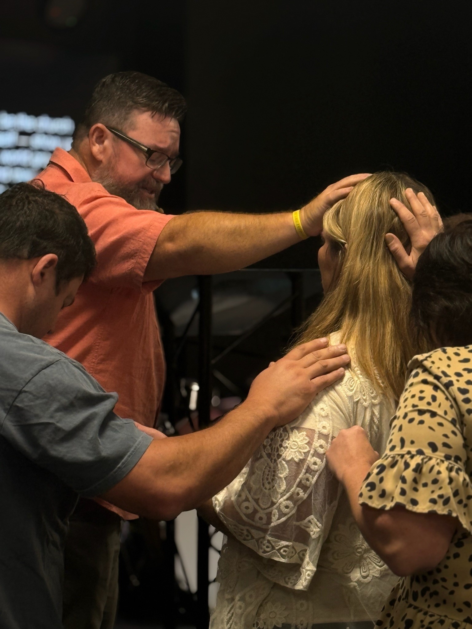 People praying together at Life Church