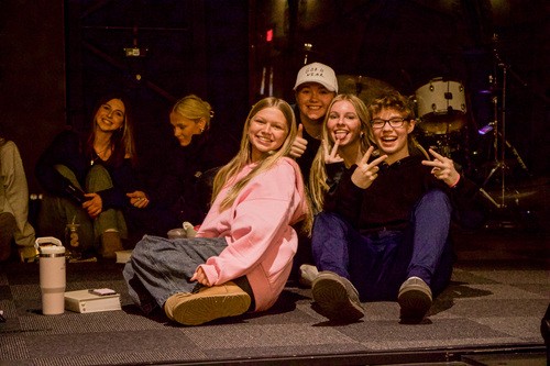 Cornerstone Christian Church students hanging out