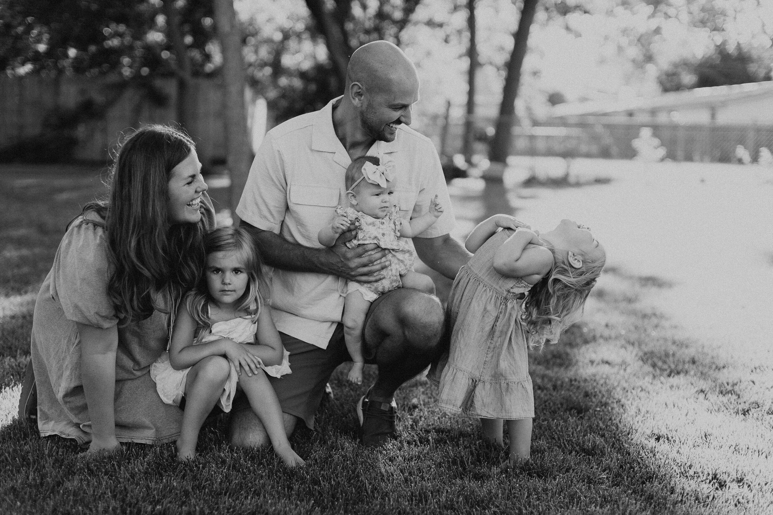 Brandon and Megan Gerber with their daughters