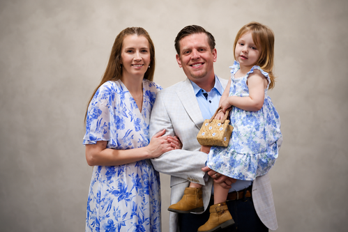 Lead Pastor of HCCNJ, Pastor James A. Young with his wife Amanda and daughter Lucy